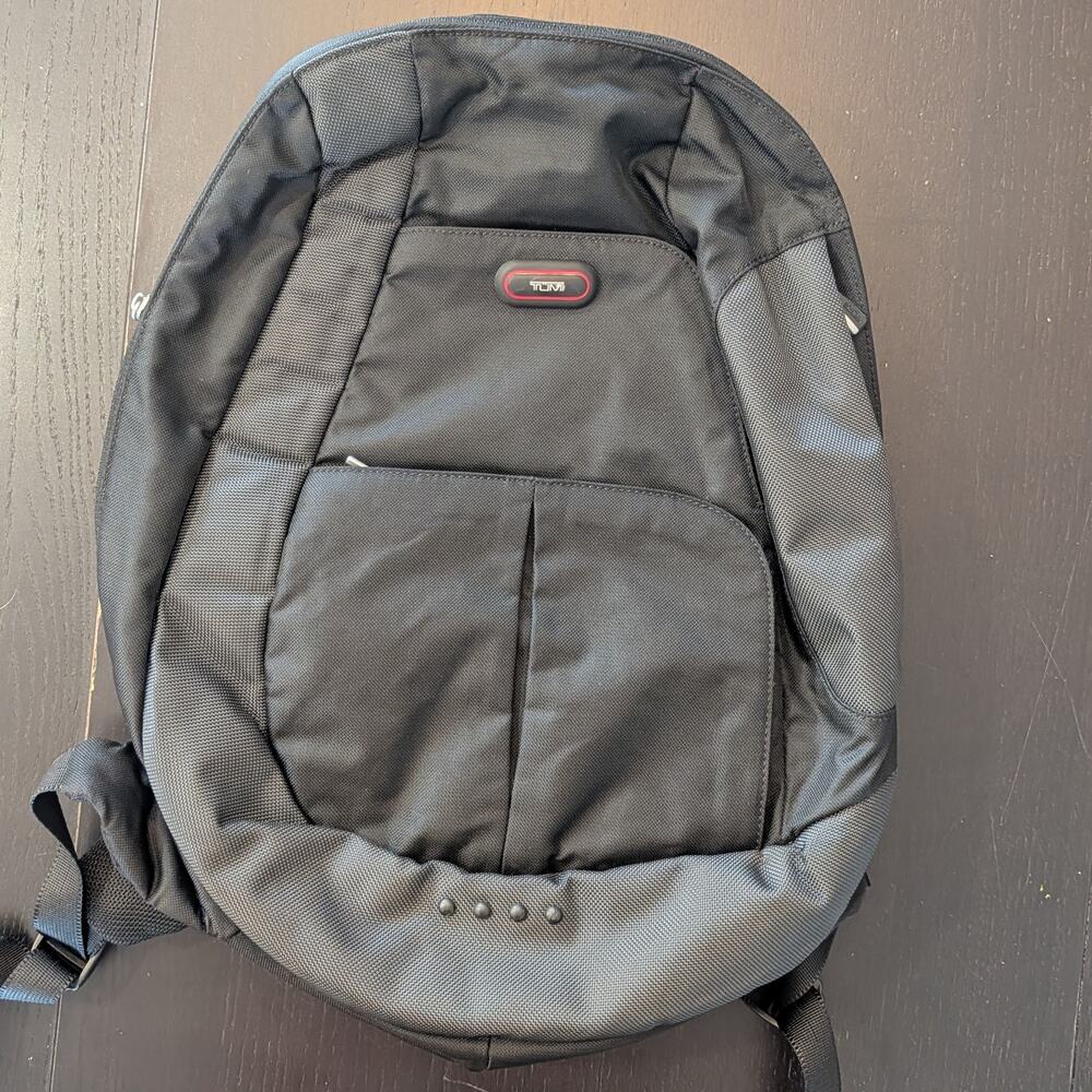TUMI T-Tech Flow 5102D Backpack Black Red Multi Pocket Travel Business Bag